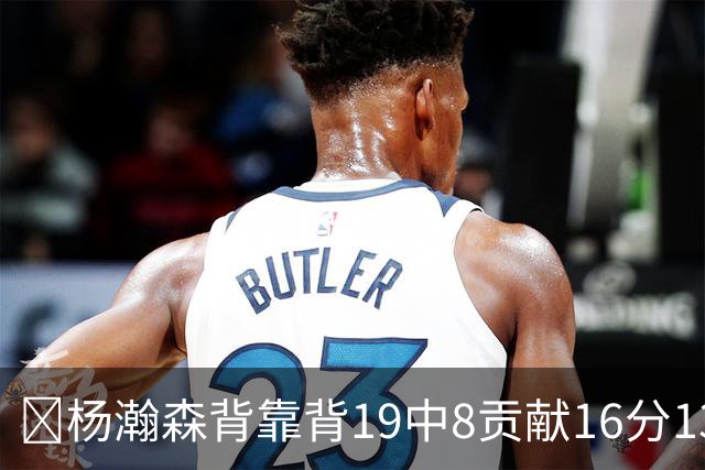 🏀杨瀚森背靠背19中8贡献16分13板2助1帽 混音再负圣迭戈快船